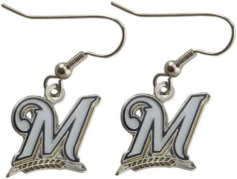 أقراط متدلية بشعار فريق ميلووكي برويرز للسيدات in Kuwait