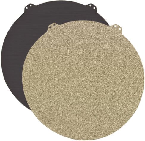 FYSETC Flsn Q5 Flexible Build System 220mm/8.66in Diameter Double-sides Textured PEI Powder Spring Steel Sheet Removable Build Plate with Sticker Base Compatible with Flsn Q5 Printer-Gold in Saudi Arabia