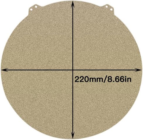 FYSETC Flsn Q5 Flexible Build System 220mm/8.66in Diameter Double-sides Textured PEI Powder Spring Steel Sheet Removable Build Plate with Sticker Base Compatible with Flsn Q5 Printer-Gold in Saudi Arabia