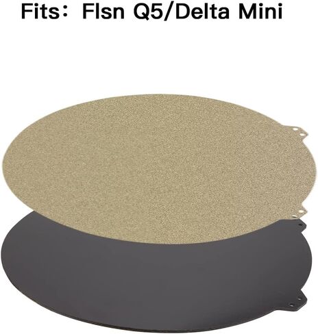 FYSETC Flsn Q5 Flexible Build System 220mm/8.66in Diameter Double-sides Textured PEI Powder Spring Steel Sheet Removable Build Plate with Sticker Base Compatible with Flsn Q5 Printer-Gold in Saudi Arabia