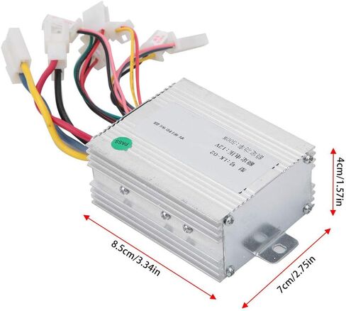 Brush Motor Controller, 12V 500W Aluminum Brushed Speed Controller Electric Brush Motor Controller DC Motor Speed Controller for Electric Vehicle Scooter in Saudi Arabia