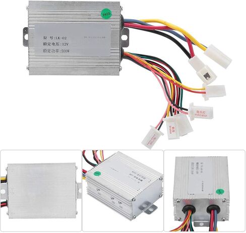 Brush Motor Controller, 12V 500W Aluminum Brushed Speed Controller Electric Brush Motor Controller DC Motor Speed Controller for Electric Vehicle Scooter in Saudi Arabia