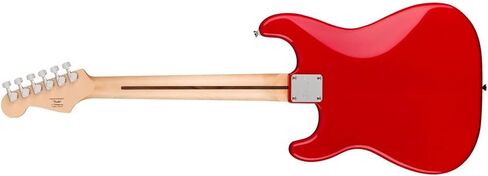 جيتار كهربائي Squier Sonic Stratocaster HT، تورينو أحمر، لوحة أصابع لوريل، حزمة Pickguard بيضاء مع حقيبة جيتار كهربائي FE620، 351 قطعة جيتار كلاسيكية، وكابل مستقيم/زاوية in Saudi Arabia
