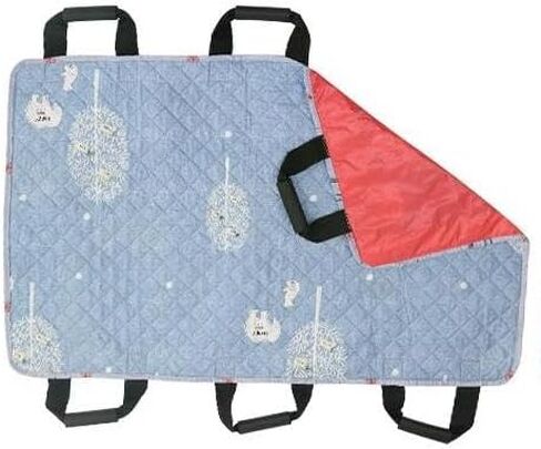 وسادة سرير لتحديد المواقع بمقابض معززة مقاس 42.9 بوصة × 26.8 بوصة - مرتبة قابلة لإعادة الاستخدام ومضادة للتسرب مع 4 طبقات من الحماية للدوران والرفع وإعادة الوضع - مثالية لسلس البول in Kuwait