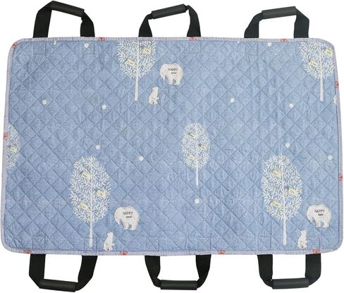 وسادة سرير لتحديد المواقع بمقابض معززة مقاس 42.9 بوصة × 26.8 بوصة - مرتبة قابلة لإعادة الاستخدام ومضادة للتسرب مع 4 طبقات من الحماية للدوران والرفع وإعادة الوضع - مثالية لسلس البول in Kuwait