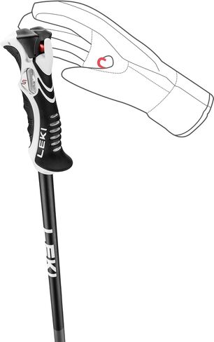 LEKI Bold Lite S Lightweight Aluminum Ski Poles for Alpine Skiing in Saudi Arabia
