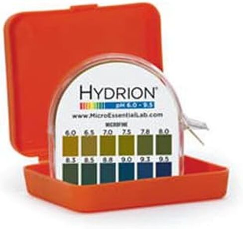 MF-1608 موزع ورق اختبار درجة الحموضة Hydrion Microfine قصير المدى، 6.0 - 9.5 درجة حموضة، لفة مزدوجة in Kuwait