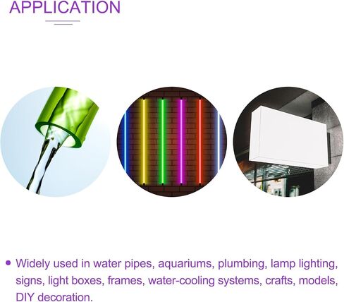 DMiotech 64 مم × 70 مم (2 1/2 بوصة × 2 3/4 بوصة) أنابيب أكريليك شفافة أنابيب بلاستيكية صلبة 10 بوصة لأنابيب مياه حوض السمك، ونظام تبريد المياه، والسباكة in Saudi Arabia