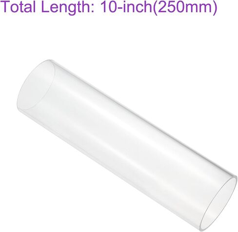 DMiotech 64 مم × 70 مم (2 1/2 بوصة × 2 3/4 بوصة) أنابيب أكريليك شفافة أنابيب بلاستيكية صلبة 10 بوصة لأنابيب مياه حوض السمك، ونظام تبريد المياه، والسباكة in Saudi Arabia