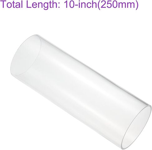 DMiotech 64 مم × 70 مم (2 1/2 بوصة × 2 3/4 بوصة) أنابيب أكريليك شفافة أنابيب بلاستيكية صلبة 10 بوصة لأنابيب مياه حوض السمك، ونظام تبريد المياه، والسباكة in Saudi Arabia