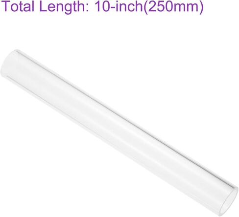DMiotech 64 مم × 70 مم (2 1/2 بوصة × 2 3/4 بوصة) أنابيب أكريليك شفافة أنابيب بلاستيكية صلبة 10 بوصة لأنابيب مياه حوض السمك، ونظام تبريد المياه، والسباكة in Saudi Arabia
