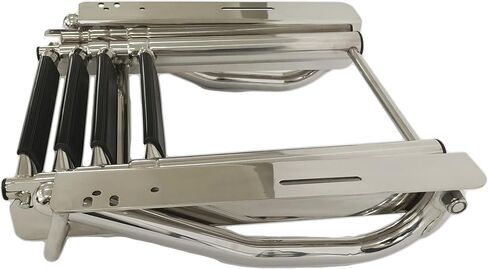 MARINE CITY 316 Stainless Steel Under Platform telescoping Retractable Handrail 4 Steps Ladder for Boat Yacht in Saudi Arabia