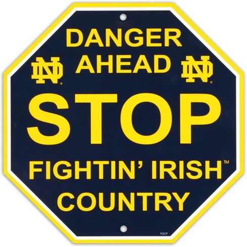 علامة توقف Fremont Die NCAA Notre Dame، مقاس واحد، متعدد الألوان in Saudi Arabia