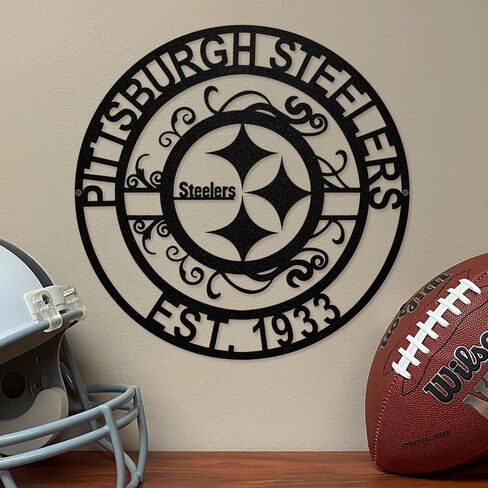 Party Animal NFL Pittsburgh Steelers Laser Cut Metal Sign in Saudi Arabia