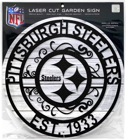 Party Animal NFL Pittsburgh Steelers Laser Cut Metal Sign in Saudi Arabia