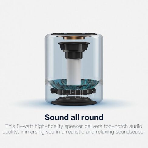 ساعة منبه لآلة الصوت من هاوسباي مع ضوء ليلي، أصوات مهدئة للنوم، ساعة قابلة للتعتيم لغرفة النوم، مكبر صوت بلوتوث، آلة ضوضاء بيضاء للأطفال البالغين والأطفال in Kuwait