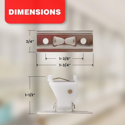 Amazing Drapery Hardware White Roman Shade Cord Lock with Brass Wheels - Holds up to 3 Lift Cords, Suitable for Roman and Woven Wood Shades - 2-Pack in Kuwait