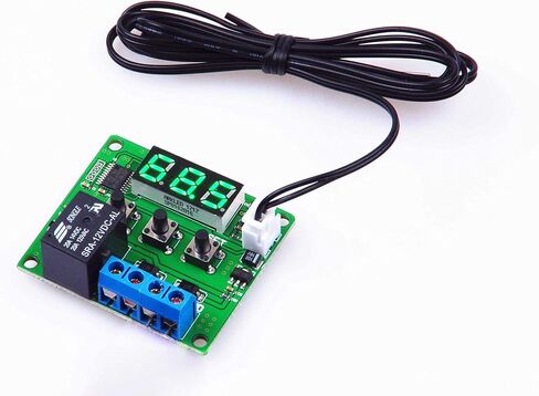 NOYITO Digital Temperature Controller Module -58℉ to +257 ℉ Temperature Control Switch NTC Waterproof Sensor Probe - Green LED Display Suitable for kinds of temperature control system (5V) in Saudi Arabia