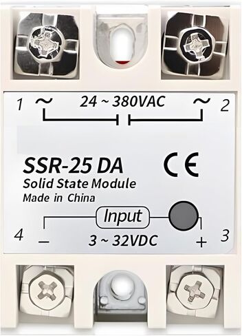 2 قطعة SSR-25DA 25A 250 فولت وحدة تتابع الحالة الصلبة in Saudi Arabia