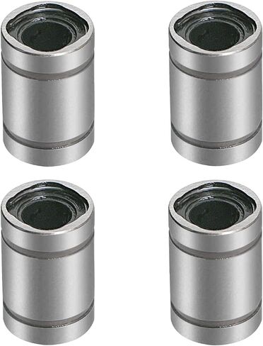 Aopin LM5UU Cylinder Linear Motion Ball Bearing, ID 5mm, OD 10mm Linear Ball Bearings Sae52100 Carbon Steel, 4 Rows of Steel Balls, Great for CNC, 3D Printer, Linear Rail Guide 4 PCS in Saudi Arabia
