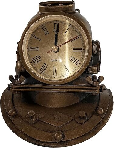 خوذة غوص معدنية من بيرفوتال، ساعة مكتبية، ديكور منزلي، إبداعية، غير موقوتة، تعمل بالبطارية in Kuwait