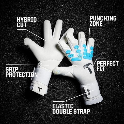T1TAN Ice Beast 2.0 (FP) - قفازات حارس المرمى - مع حماية للأصابع - قفازات حارس مرمى كرة القدم - مقاس 6 in Saudi Arabia