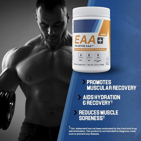 Modern EAA+ Hydration | EAAs + BCAAs Powder | Muscle Recovery, Strength, Endurance & Hydration | 8g Essential Amino Acids + 6g Branched Chain Amino Acids | 30 Servings (Blue Raspberry) in Saudi Arabia