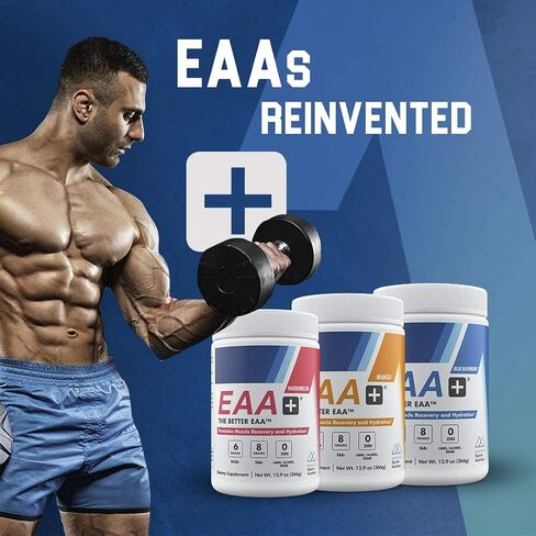 Modern EAA+ Hydration | EAAs + BCAAs Powder | Muscle Recovery, Strength, Endurance & Hydration | 8g Essential Amino Acids + 6g Branched Chain Amino Acids | 30 Servings (Blue Raspberry) in Saudi Arabia