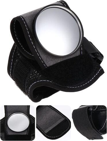 BESPORTBLE Bike Mirror Cycling Wrist Band Rear View Mirror Adjustable Bicycle Rear View Mirror in Saudi Arabia