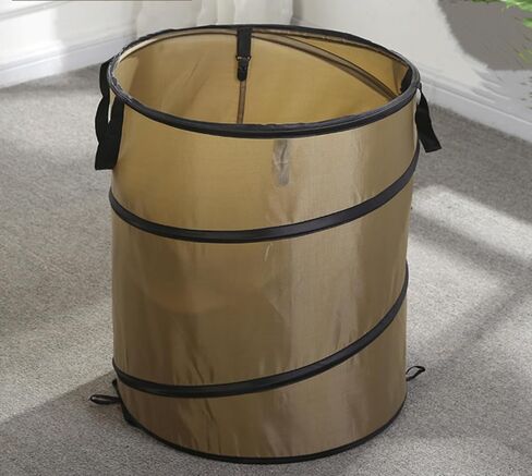 Portable Trash can,Pop Up Trash Can, camper trash can,collapsible trash can,for Camping Garbage Can Collapsible,Clothes and Toys Recycle bin (Black) in Saudi Arabia