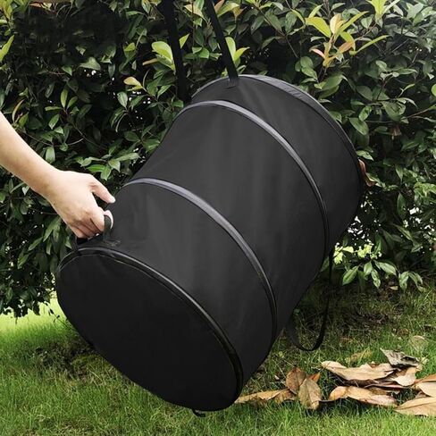 Portable Trash can,Pop Up Trash Can, camper trash can,collapsible trash can,for Camping Garbage Can Collapsible,Clothes and Toys Recycle bin (Black) in Saudi Arabia