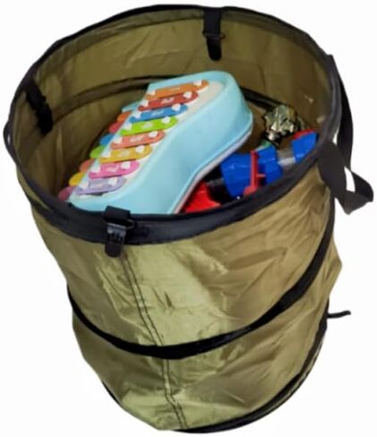 Portable Trash can,Pop Up Trash Can, camper trash can,collapsible trash can,for Camping Garbage Can Collapsible,Clothes and Toys Recycle bin (Black) in Saudi Arabia