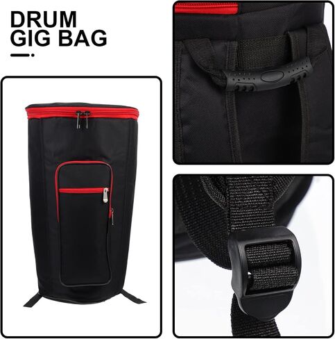 ERINGOGO طقم الطبل الأفريقي، الطبل الأفريقي الناقل قرع دربوكة الطبل الأفريقي حقيبة حمل Djembe Case Djembes Bag 8in African Drum Gig Bag Maracas المحمولة السفر أكسفورد القماش الدف in Saudi Arabia