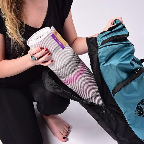 بساط اليوغا الطبيعي Hugger Mugger - تصميم متنوع فريد، متين، لزج ومتماسك، سطح ثابت غير قابل للانزلاق، خفيف الوزن، قيمة رائعة in Saudi Arabia