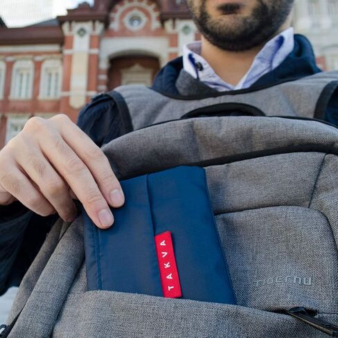 TAKVA The Pocket Sejadah™ | سجادة صلاة محمولة قابلة للطي للسفر، مقاومة للماء، هدية رمضان/العيد، هدية مثالية للمسلمين، بحجم الجيب (تصميم في اليابان، صنع في تركيا) in Kuwait