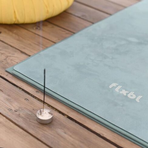 Travel Yoga Mat and Top Layer - Thin, Light, Foldable and Washable in Saudi Arabia