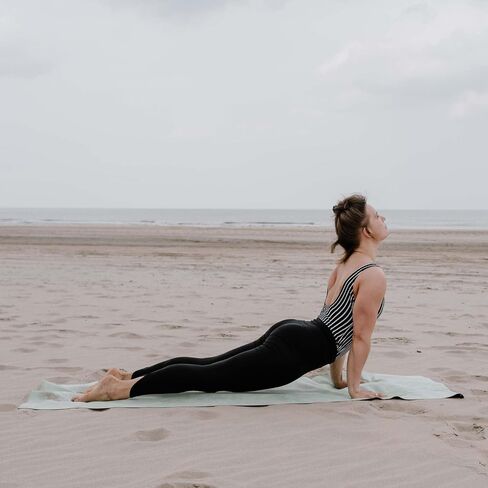 Travel Yoga Mat and Top Layer - Thin, Light, Foldable and Washable in Saudi Arabia