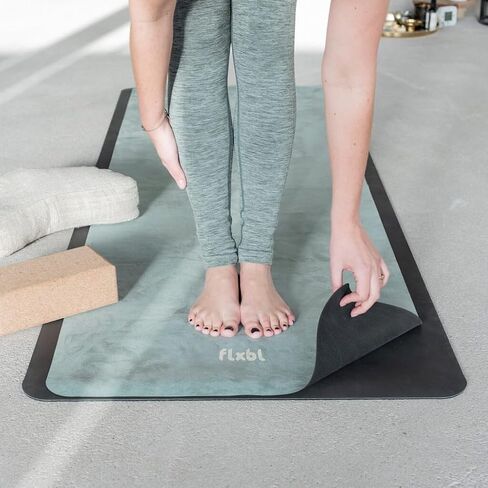Travel Yoga Mat and Top Layer - Thin, Light, Foldable and Washable in Saudi Arabia