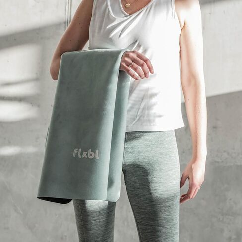 Travel Yoga Mat and Top Layer - Thin, Light, Foldable and Washable in Saudi Arabia