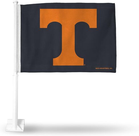 Rico Industries NCAA Tennessee Volunteers Orange Double Sided Car Flag , 16 x 19.5-" in Saudi Arabia