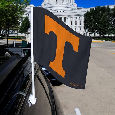 Rico Industries NCAA Tennessee Volunteers Orange Double Sided Car Flag , 16 x 19.5-" in Saudi Arabia