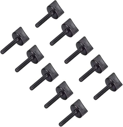 uxcell M4 x 20mm Thumb Screw Bolt Hand Driven Spade Nylon Plastic Screws Metric Thread for RC Model Aircraft 10 Pcs in Saudi Arabia