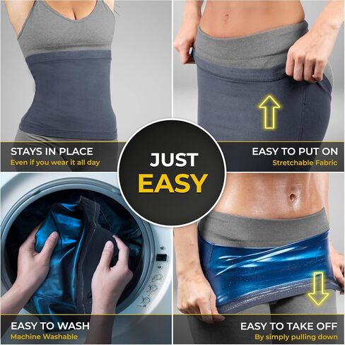 مشذب الخصر للنساء - (XS-10XL) - لتشكيل الظهر والبطن - يمكن ارتداؤه أثناء التمرين (أسود، رمادي، بيج) in Saudi Arabia