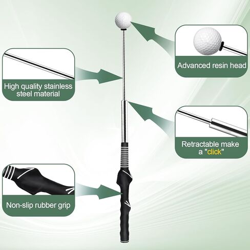 مدرب جولف سوينغ قابل للسحب، مدرب قبضة جولف لليد اليمنى لتدريب قوة وإيقاع جولف سوينغ in Kuwait