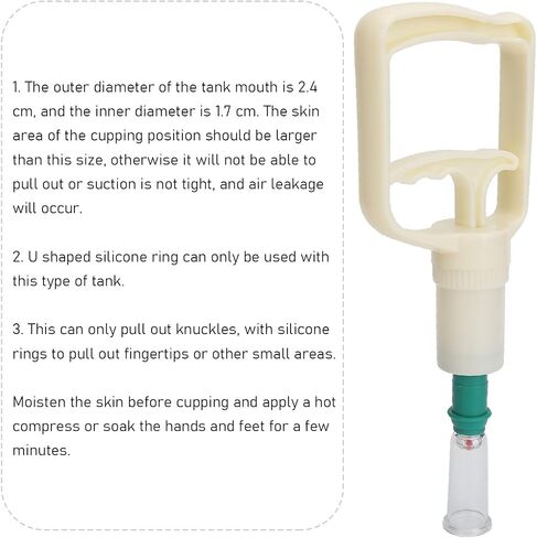 ZJchao Cupping Hand Pump, Cupping Gun Pumps Finger Cupping Set Finger Cupping Device Vacuum Suction 2 Cups 2 Rings Manual Cupping Kit Manual Back Massager Accessories Heads Acupuncture in Saudi Arabia