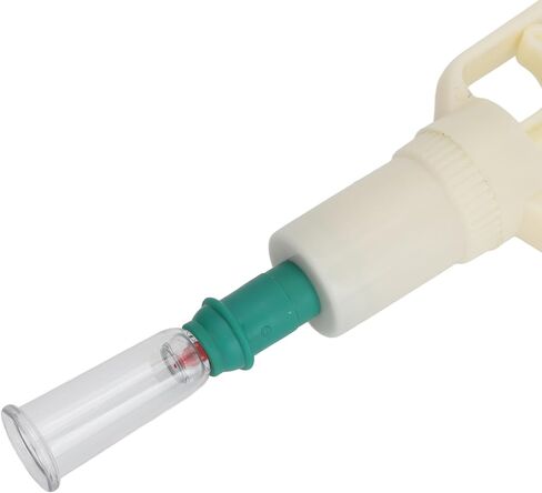 ZJchao Cupping Hand Pump, Cupping Gun Pumps Finger Cupping Set Finger Cupping Device Vacuum Suction 2 Cups 2 Rings Manual Cupping Kit Manual Back Massager Accessories Heads Acupuncture in Saudi Arabia
