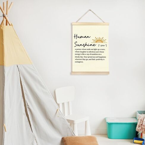 CGBHW Inspirational Human Sunshine Poster Hanger Frame, Motivational Posters Wall Art Hanging Decor for Home Classroom Office, Thank You Appreciation Gifts for Friends Coworker Sister BFF Teacher in Saudi Arabia