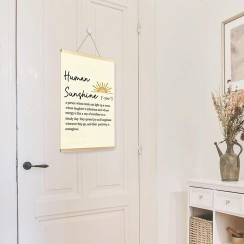 CGBHW Inspirational Human Sunshine Poster Hanger Frame, Motivational Posters Wall Art Hanging Decor for Home Classroom Office, Thank You Appreciation Gifts for Friends Coworker Sister BFF Teacher in Saudi Arabia