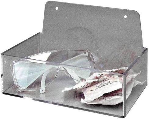 Brady PD205A 3" Height, 9" Width, 6" Depth, Acrylic, Clear Dispenser Tray Without Lid, With 6" Height, Backplate in Saudi Arabia