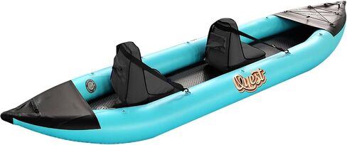 SereneLife 2 Person Inflatable Kayak - Double Kayak with Aluminum Paddles, Repair Kit - Lightweight, Portable Adult Kayaks with High-Output Pump - Durable Vinyl Kayak for Lake, Mild River in Saudi Arabia